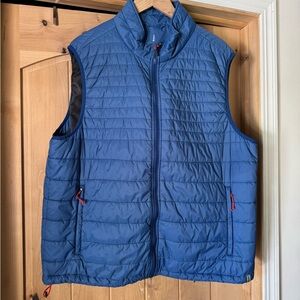 Lands’ End Blue Quilted Vest